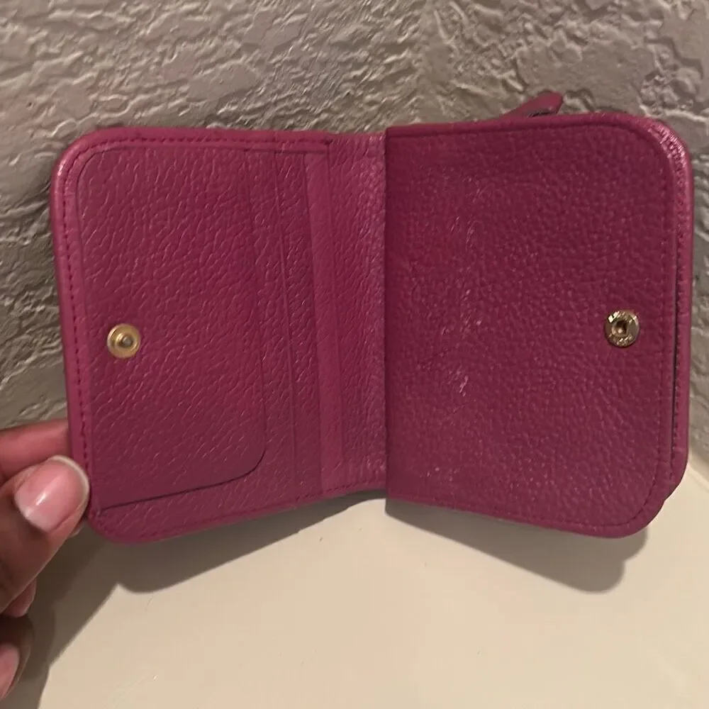 Kenzo Floral Leather Compact Wallet Vintage Flower Print Summer Grannycore